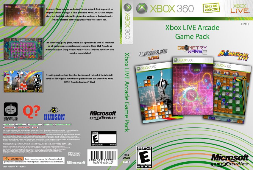 Xbox 360 Live Arcade Game Pack