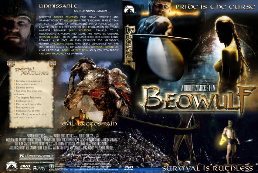 Beowulf Movie Dvd Custom Covers Beowulf Dvd Covers