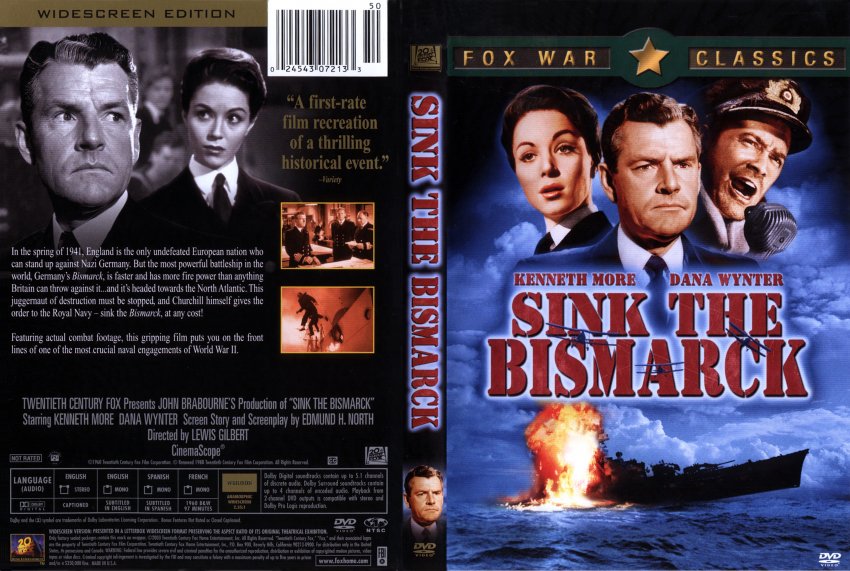 Sink The Bismarck Movie Dvd Scanned Covers 15sink The