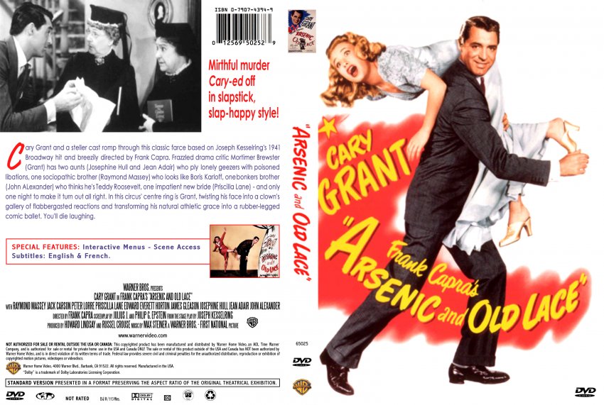 ARSENIC AND OLD LACE - Movie DVD Scanned Covers 