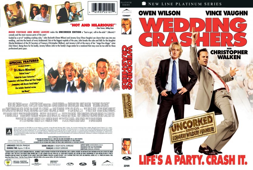 Wedding Crashers Uncorked Edition R1 Movie Dvd Scanned Covers 2487wedding Crashers Unrated