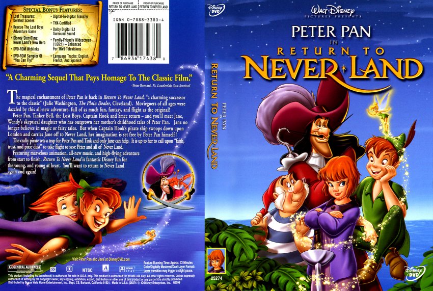 peter pan in return to neverland