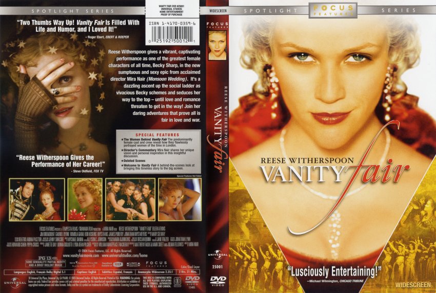 Vanity Fair - Movie DVD Scanned Covers - 473rej-vanity-front :: DVD Covers