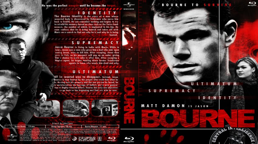The Bourne Trilogy Blu-ray: The Bourne Identity, The