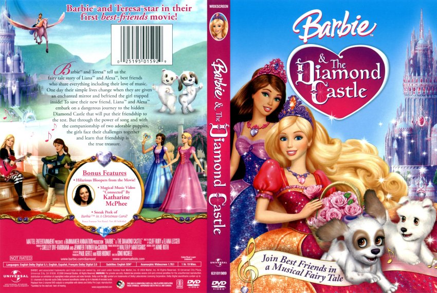 Barbie & The Diamond Castle - Movie DVD Scanned Covers - Barbie Diamond Castle :: DVD Covers