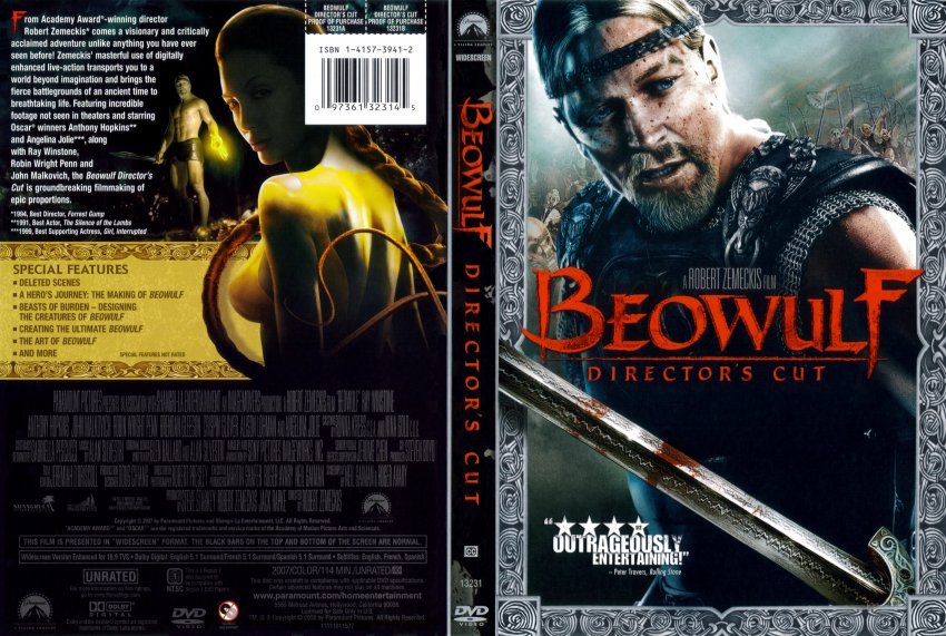 Beowulf Movie DVD Scanned Covers Beowulf1 DVD Covers