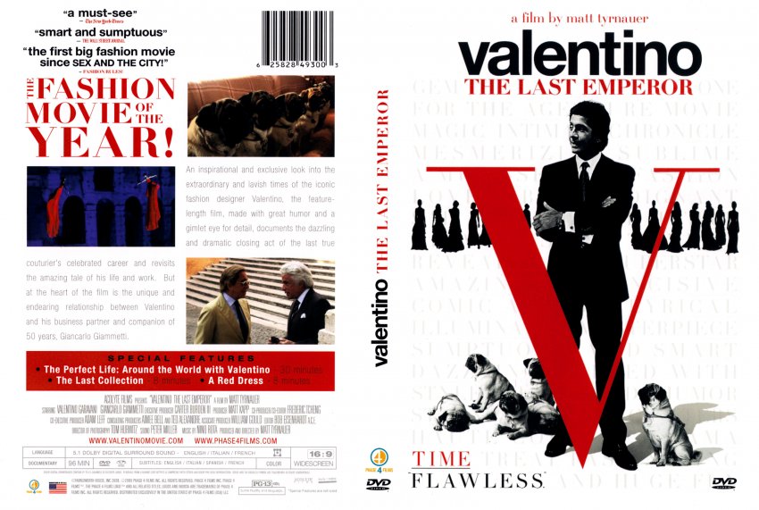 Valentino The Last Emperor - Movie Scanned Covers - Last Emperor DVD Covers