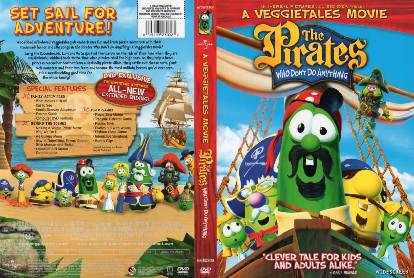 A Veggie Tales Movie - The Pirates Who Don't Do Anything- Movie DVD Sc...