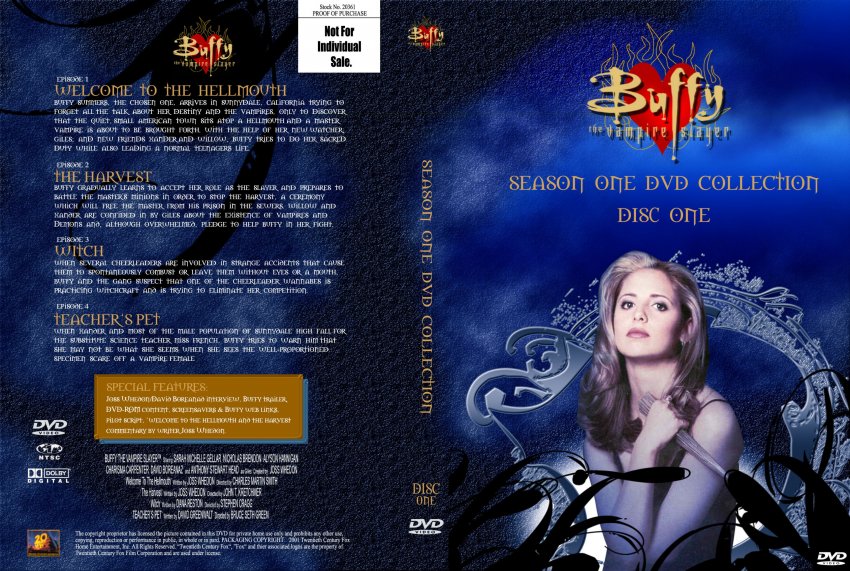 Buffy The Vampire Slayer Season 1 Disc 1