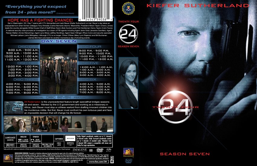 24 Season 7 Alternate Spine