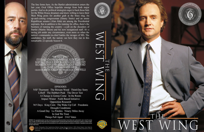 West Wing - TV DVD Custom Covers - 2915Season Six Black :: DVD Covers