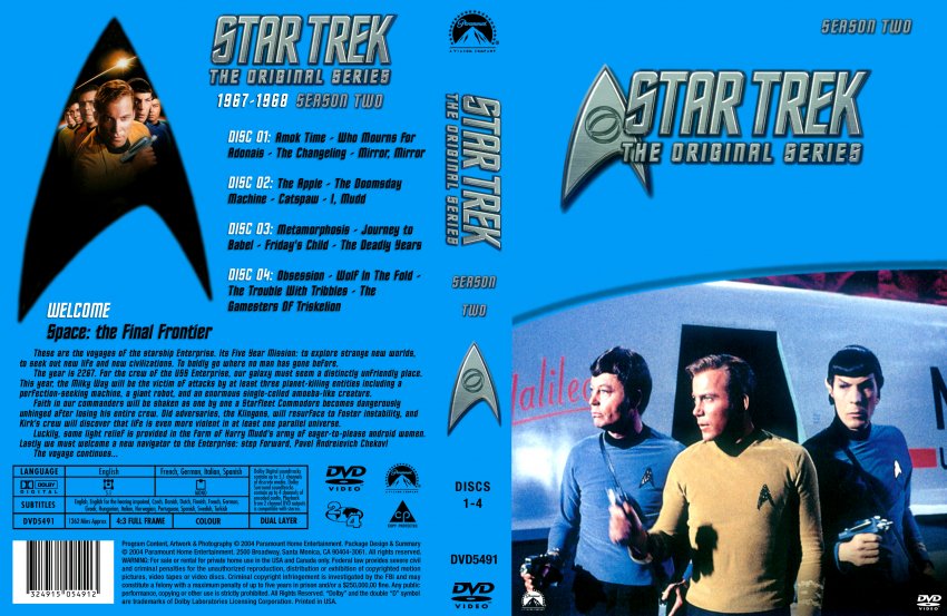 star trek tos season 2 dvd