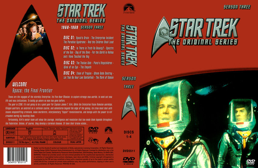 Star Trek - Original Series - Season Three - Discs 1 - 4