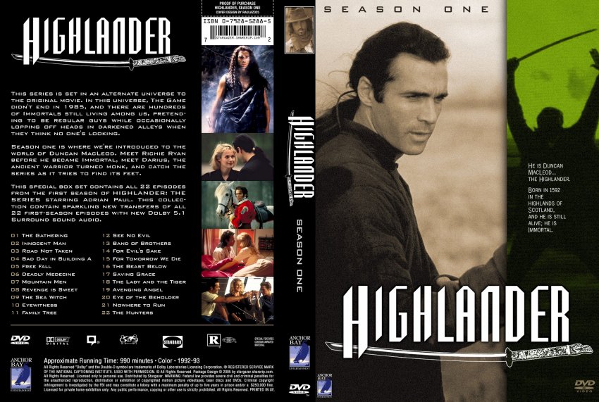 Highlander Season 1 One