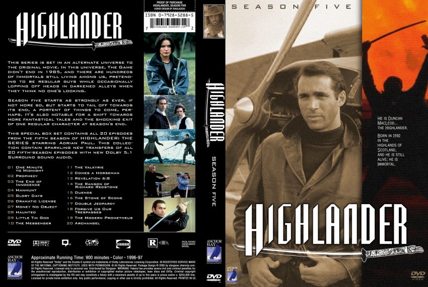 Highlander Season 5 Five