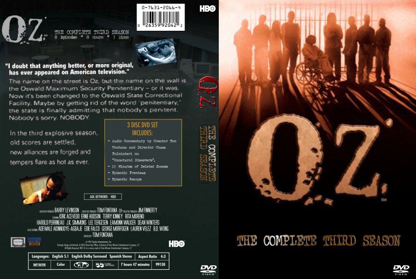 Oz Season 3 Slim Triple Case Custom