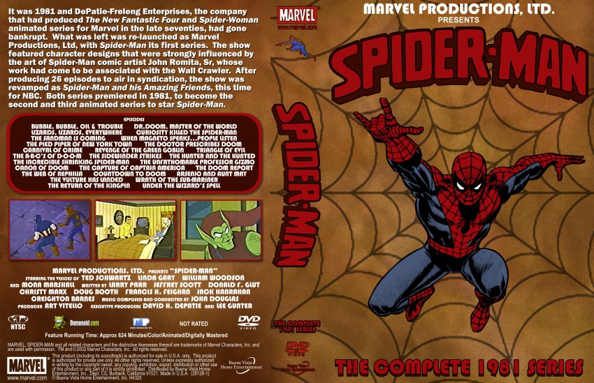 Spider-Man animated 1981- TV DVD Custom Covers - 348SpiderMan81 :: DVD Co.....