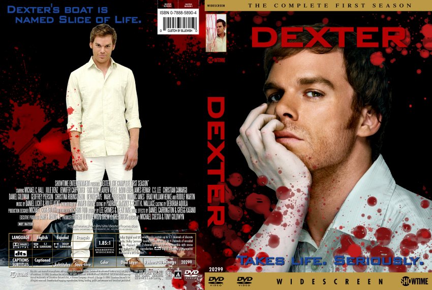 Dexter - TV DVD Custom Covers - 3555DEXTER COVER 3DISC DONE 2 :: DVD Covers