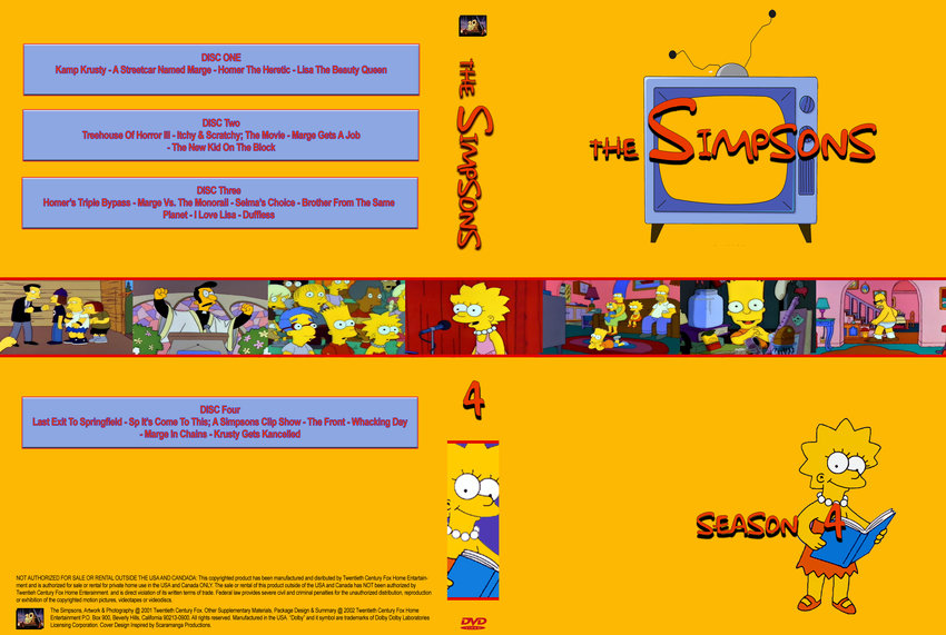 The Simpsons Season 4-TV Cartoon Collection