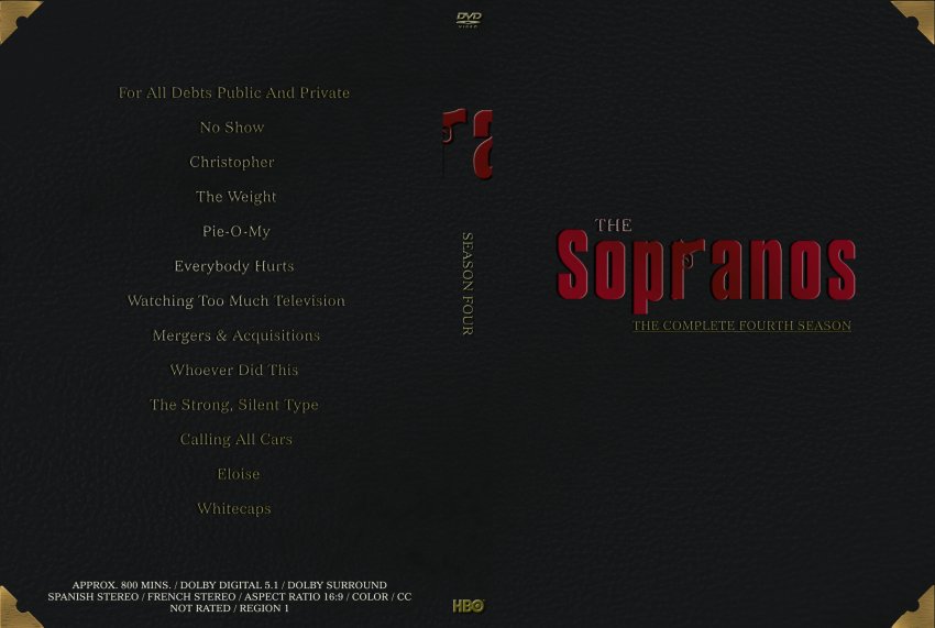 The Sopranos season Fourspanning spines