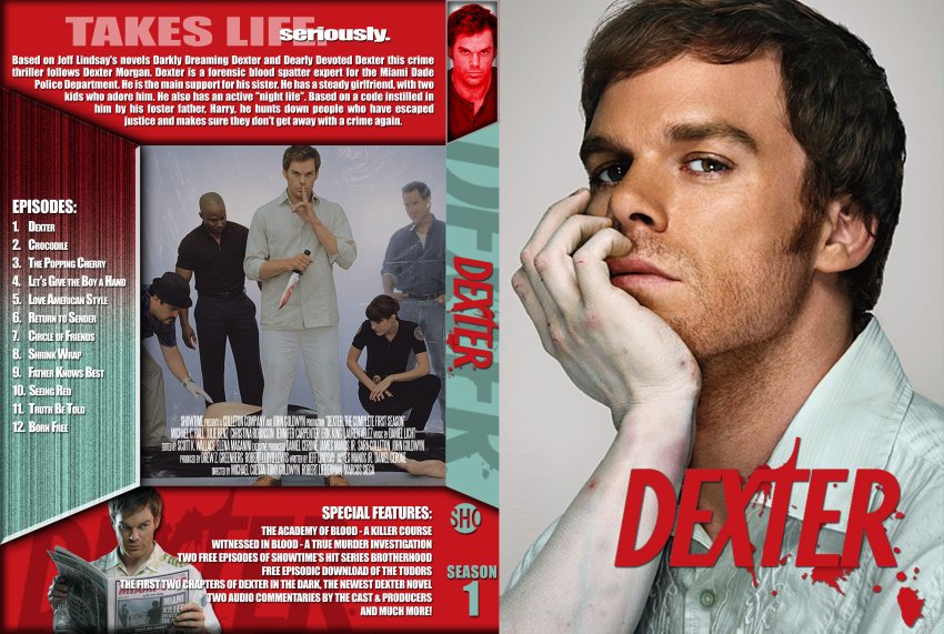 Dexter - TV DVD Custom Covers - 475Dexter - Season 1 :: DVD Covers