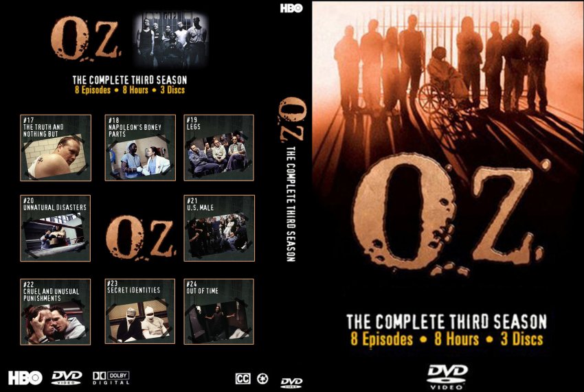 Oz - The Complete Third Season - TV DVD Custom Covers - 6119OZ - SEASON ...