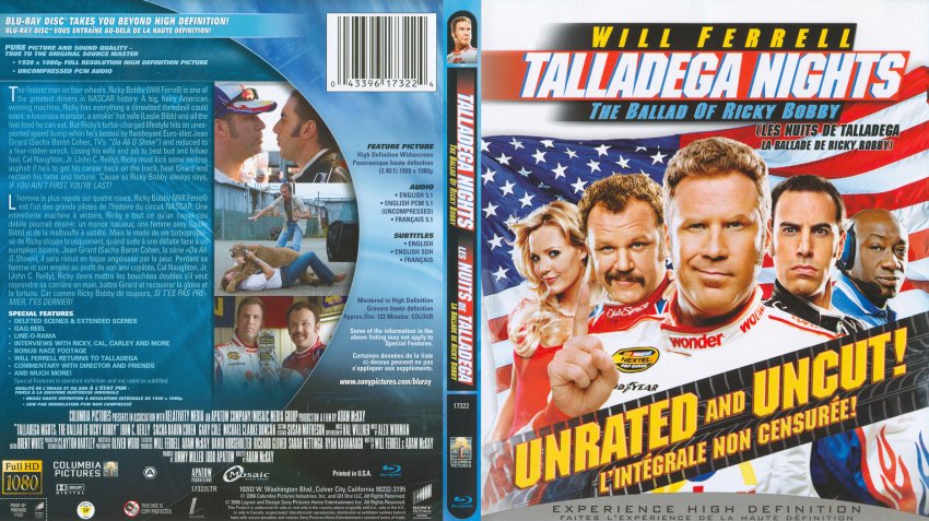 Talladega Nights The Ballad Of Ricky Bobby - Movie Blu-Ray Scanned ...