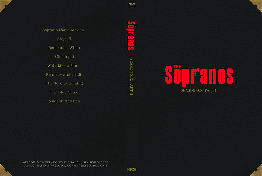 Sopranos Season Six, Part Two - TV DVD Custom Covers - 6PT21 :: DVD Covers