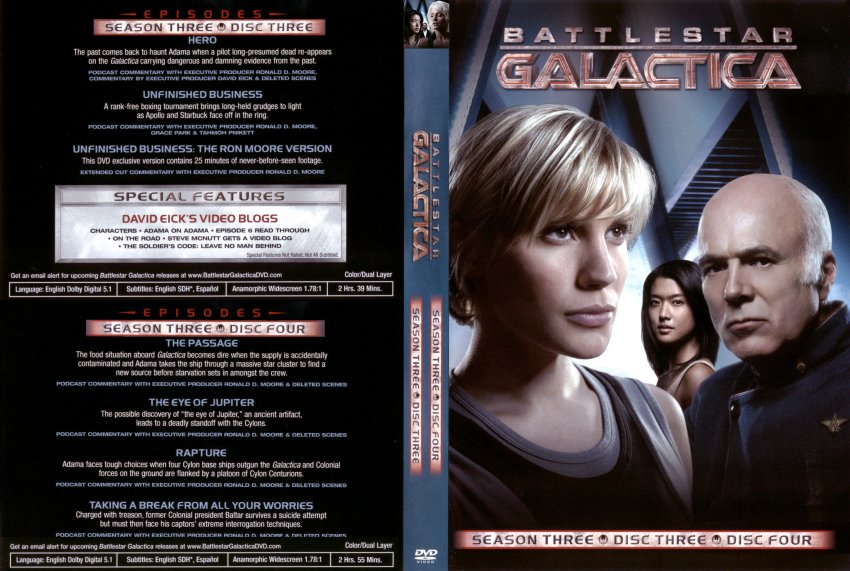 Battlestar Galactica: Season 3 Custom Disc 3 and 4