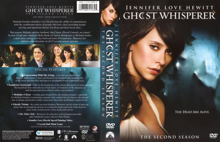 Ghost Whisperer Season 2 cover for Slim 6 DVD case.