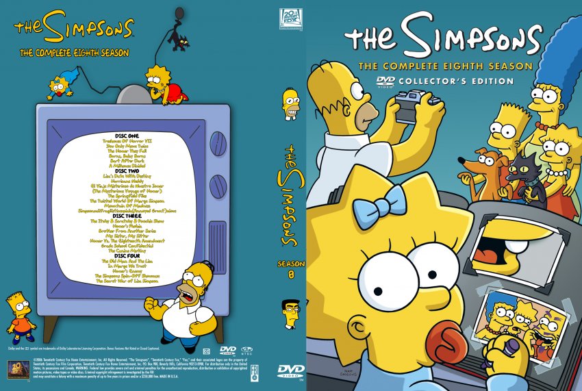 The Simpsons - Season 8- TV DVD Custom Covers - The Simpsons - Season 8 Alt...