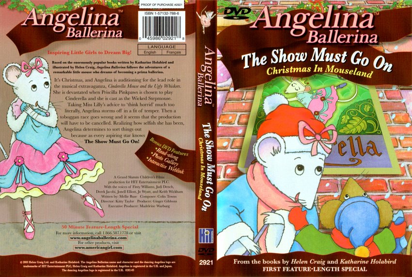 Angelina Ballerina: The Show Must Go On- TV DVD Scanned Covers - 1322Angeli...