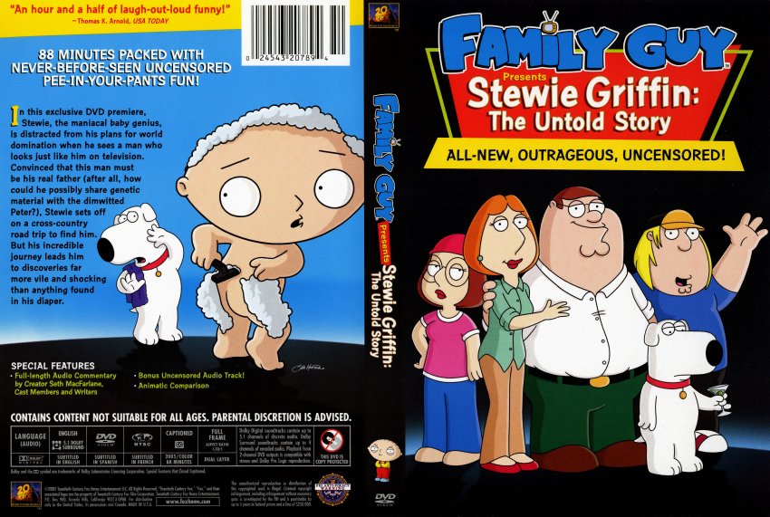 Family Guy Stewie Griffin The Untold Story Tv Dvd Scanned Covers 16021602family Guy Stewie Griffin The Untold Story Jpg Dvd Covers