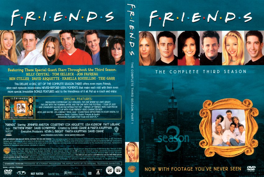 Friends Season 3 Disc 1 & 2 Custom