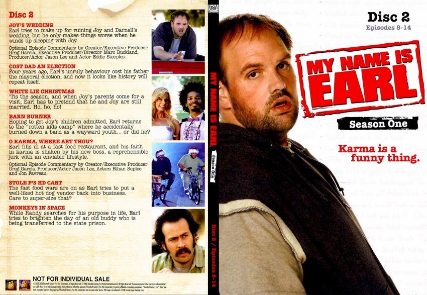 My Name Is Earl Season 1 One Disc 2 Two