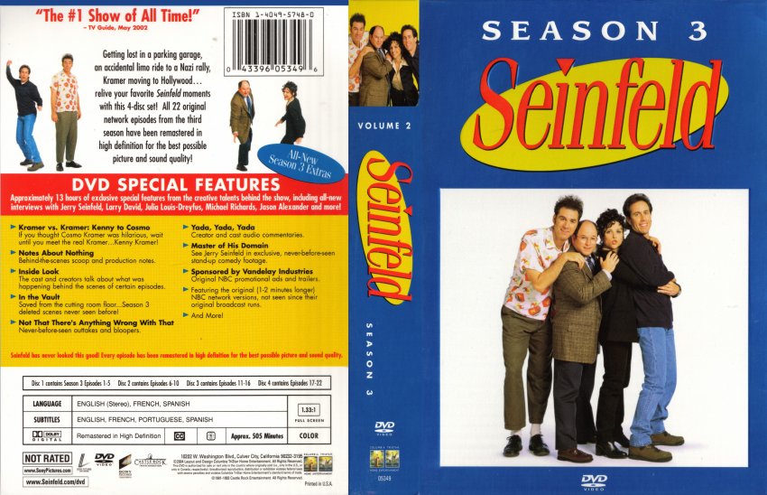Seinfeld Season (1996) R1 DVD Cover | art-kk.com