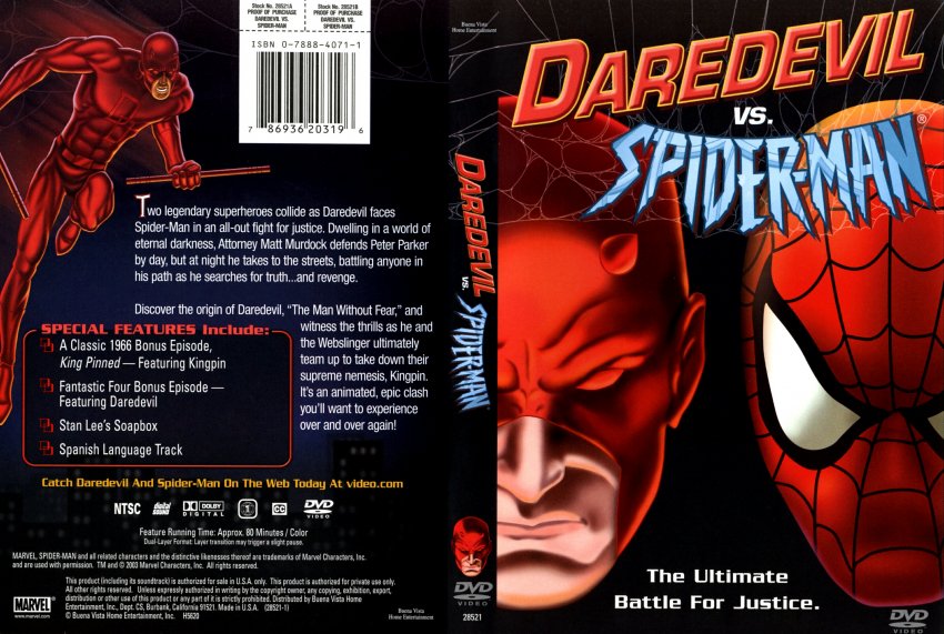 Daredevil vs. Spider-man - scan