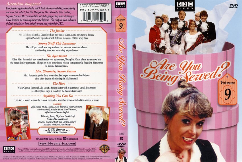 Are You Being Served Series 9 - TV DVD Scanned Covers - 6Are