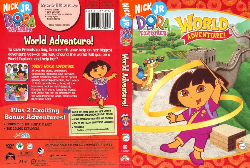 Dora the Explorer - World Adventure- TV DVD Scanned Covers - 7983Dora t...