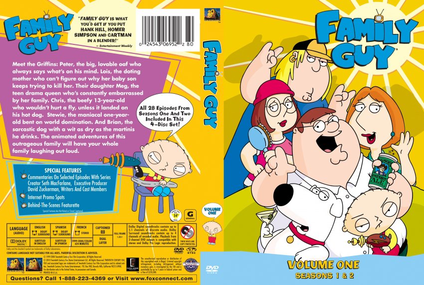 Family Guy Seasons 1 & 2