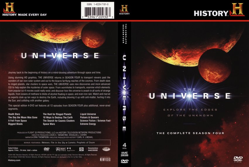 The Universe Season Four- TV DVD Scanned Covers - Universe 4 :: DVD Covers.