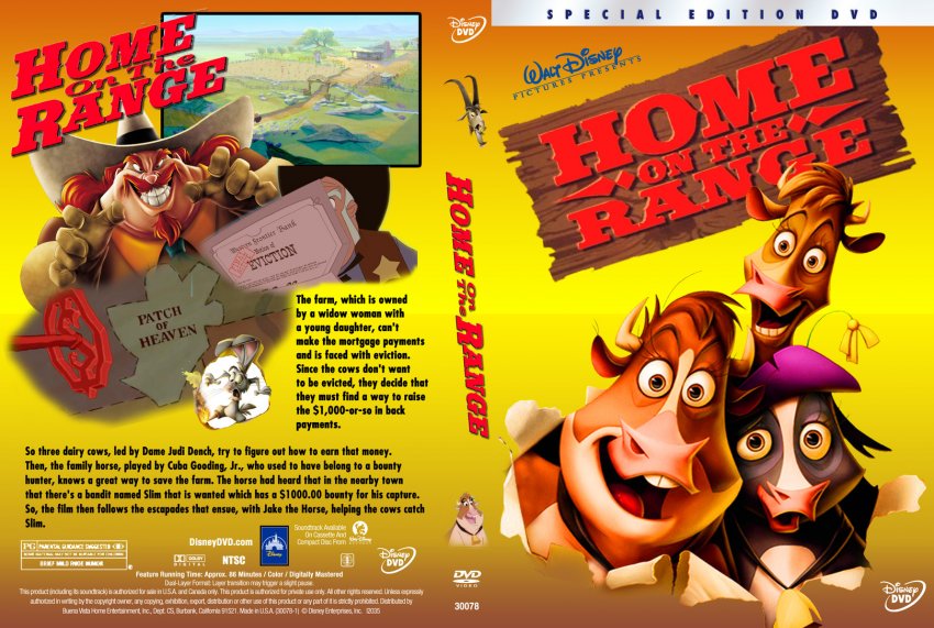 Home On The Range- Movie DVD Custom Covers - 119home on the ran...