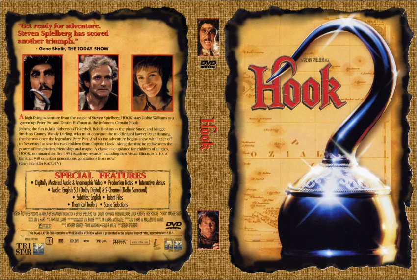 Hook - Movie DVD Custom Covers - 119hook cstm hires v2 :: DVD Covers