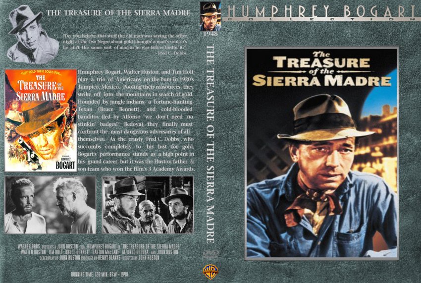 The Treasure Of The Sierra Madre - Movie DVD Custom Covers.