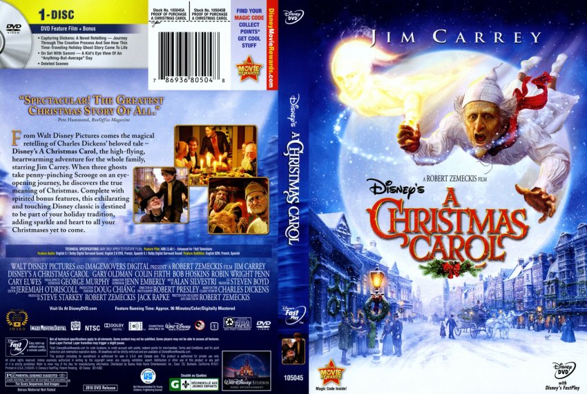 A Christmas Carol Movie Dvd Custom Covers A Christmas Carol 2010