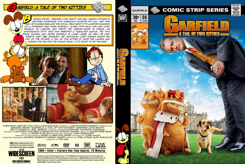 Garfield A Tale Of Two Kitties Movie DVD Custom Covers Garfield