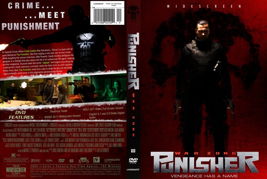 Punisher: War Zone DVDs 27616919991