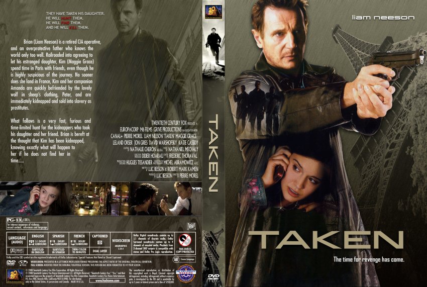 Taken - Movie DVD Custom Covers - Taken dvd-cover :: DVD Covers