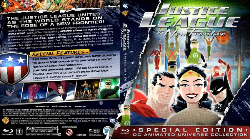 the justice league the new frontier-bluray