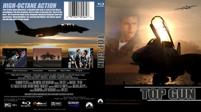 Top Gun Movie Blu Ray Custom Covers Top Gun Bluray Dvd Covers
